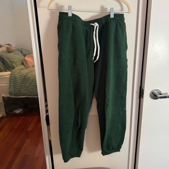 Polo Ralph Lauren green drawstring-cuffed track pants - Picture 2 of 5